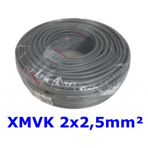 XMVK 2 X 2.5 RING GRIJS PER METER