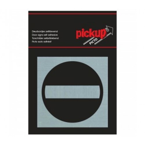 ROUTE ALU PICTO 80X80 MM VERBODEN TOEGANG