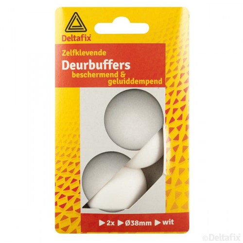 DEURBUFFERS WIT 38 MM ROND 2 ST